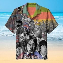 The Beatles Collage Hawaiian Shirt