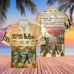 60 Years of The Beatles Hawaiian Shirt