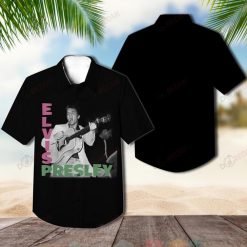 Black Elvis Presley Guitar Hawaiian Shirt
