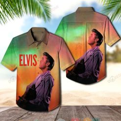 Elvis Presley Playing Guitar Hawaiian Shirt