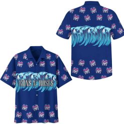 Guns N' Roses Wave Logo Hawaiian Shirt