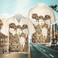 The Beatles John Lennon Classic Rock Music Pattern Hawaiian Shirt