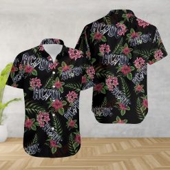 AC/DC Floral Rock Hawaiian Shirt