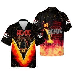 AC/DC Rock Legends Collage Hawaiian Shirt