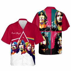 Pink Floyd Members Art Rock Band Hawaiian Shirt