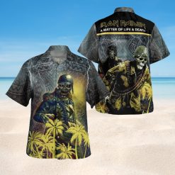 Iron Maiden A Matter Of Life & Death Tribal Hawaiian Shirt