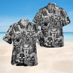 Iron Maiden Big Fan Eddie All Looks Black Hawaiian Shirt