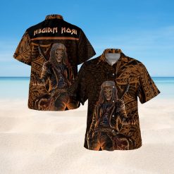 Iron Maiden Dark Tribal Hawaiian Shirt