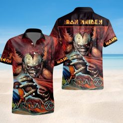 Iron Maiden Virtual XI Cyber Demon Hawaiian Shirt