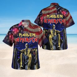 Maiden America 4th Of July Feriworks Hawaii Shirt