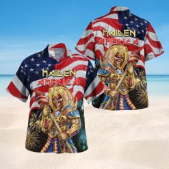 Maiden America Eddie Hawaiian Shirt