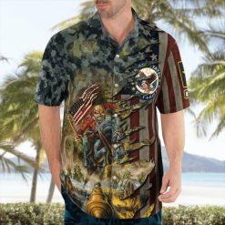 Patriotic Veteran American Pride Hawaiian Shirt front
