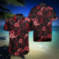 Slipknot Rock Band Red Paradisel Hawaiian Shirt